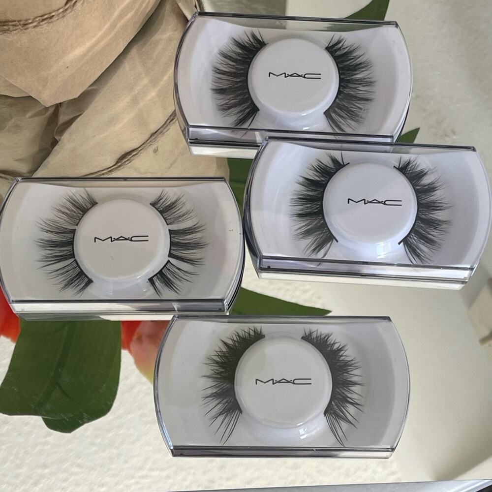 4 MAC Cosmetics Fake Flase Eyelahes Dramatic Drag Queen Full Glam eyes lashes